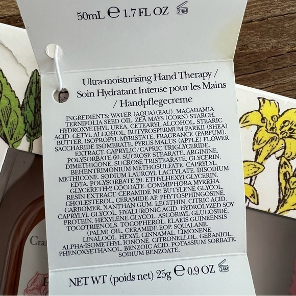 Crabtree and Evelyn Pear and Pink Magnolia Travel Size Gift Set New in Box - Picture 7 of 14